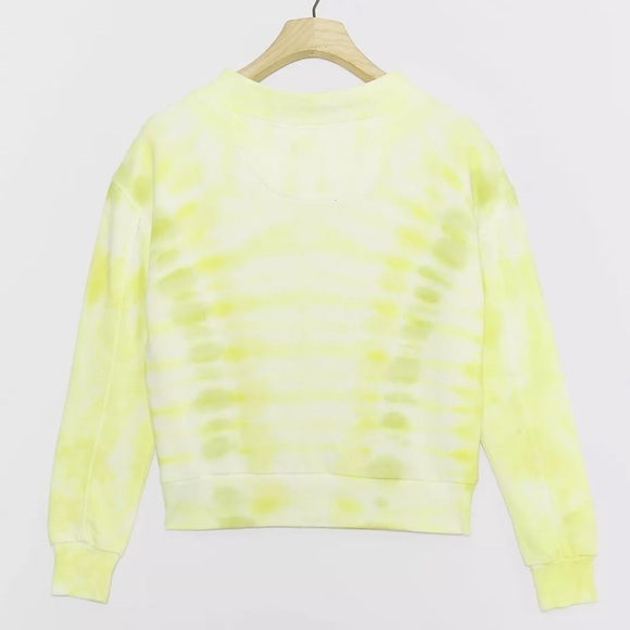 NWT Anthropologie Pilcro Yellow Tie-Dye Sweater - Picture 4 of 9